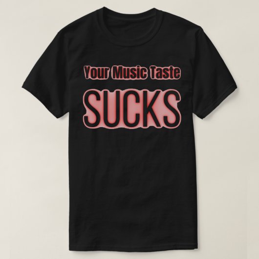 T-shirt Ton Goût De Musique Sucre (Design devant)