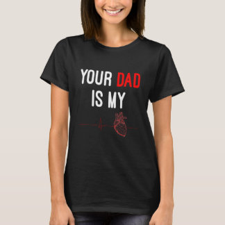 T-shirt Ton papa est mon cardio tenue de fête des pères