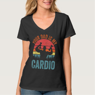 T-shirt Ton Père Est Mon Cardio Drôle À Dire Relati Romant