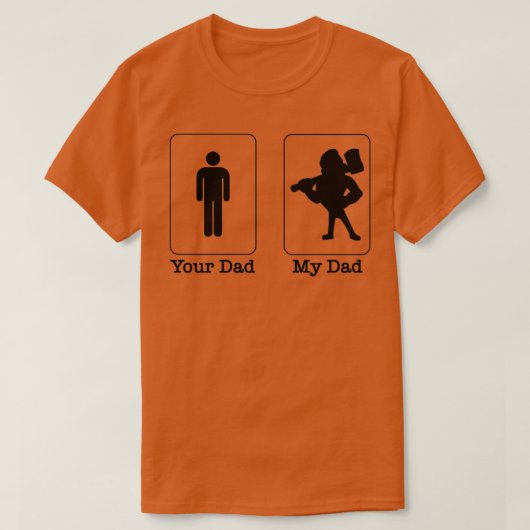 T-shirt Ton père vs mon loggerLumberjack Papa Classique TS (Design devant)