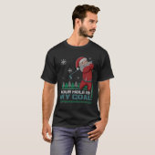 T-shirt Ton Trou Est Mon But Santa Claus Golf Chrétien Lai (Devant entier)