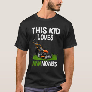 T-shirt Tondeuse à gazon drôle pour enfants Ferme de tonde