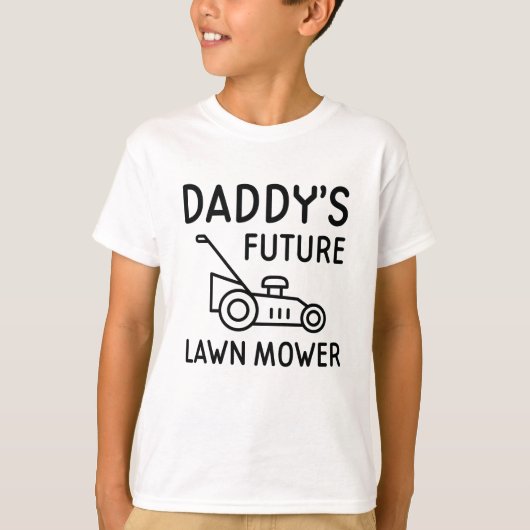 T-shirt Tondeuse à gazon future de papa (Devant)