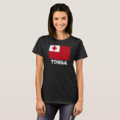 T-shirt Tonga Drapeau Appui Tonga Personnes Femmes Hommes (Devant entier)