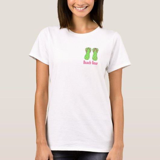 T-shirt Tongs joyeux (Devant)