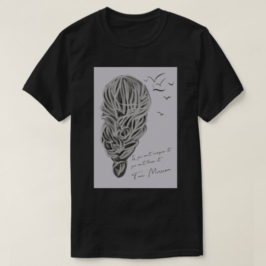 T-shirt Toni Morrison cite (Design devant)