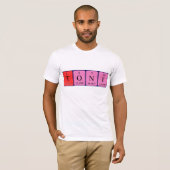 T-shirt Toni nom de table périodique (Devant entier)