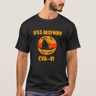 T-shirt Tonkin Gulf Yacht Club Uss Midway Cva-41 Vietnam V
