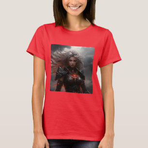T-shirt tonnerre de guerrier féminin et foudre