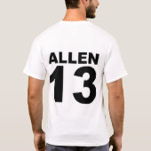 T-shirt Tonnerre Jersey - coutume d'équipe pour ALLEN (Dos)
