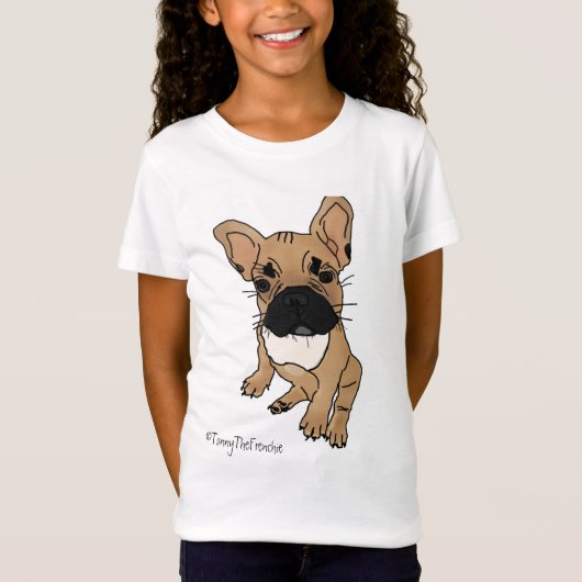 T-Shirt Tonny la chemise de la fille de Frenchie (Devant)