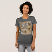 T-shirt Tons Terre Abstrait Art fractal moderne Texture (Devant entier)