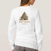 T-shirt Tons terreux neutres simples et élégants vert mous (Dos)