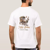 T-shirt Tons terreux or vert Rinder et chariot (Dos)