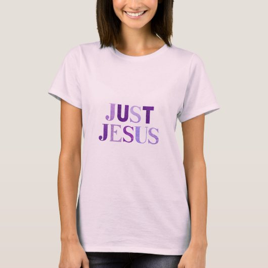 T-shirt Tons Violets Foncé Et Clair Parties scintillant "J (Devant)