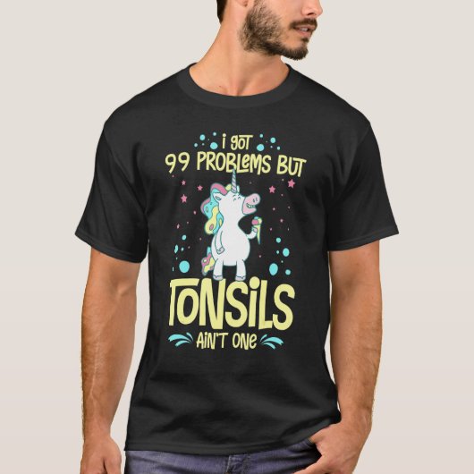 T-shirt Tonsillectomie Tonsil Enlèvement Tonsil Récupérati (Devant)
