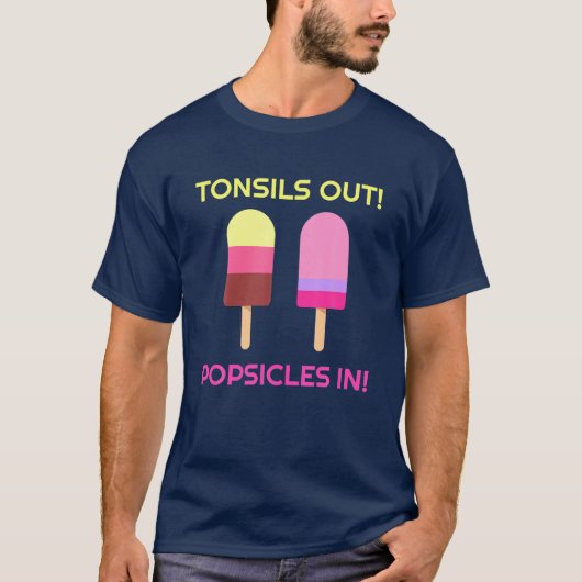 T-shirt Tonsils Out Popsicles Dans Funny Tonsil Chirurgie (Devant)