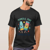 T-shirt Tonsils Sortent Popsicles Dans Funny Tonsil Remog  (Devant)