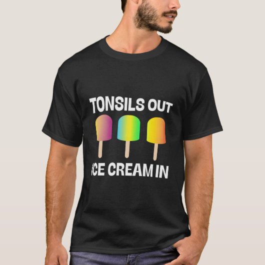 T-shirt Tonsils Sortir De Glace Dans Get Well Kids Chirurg (Devant)