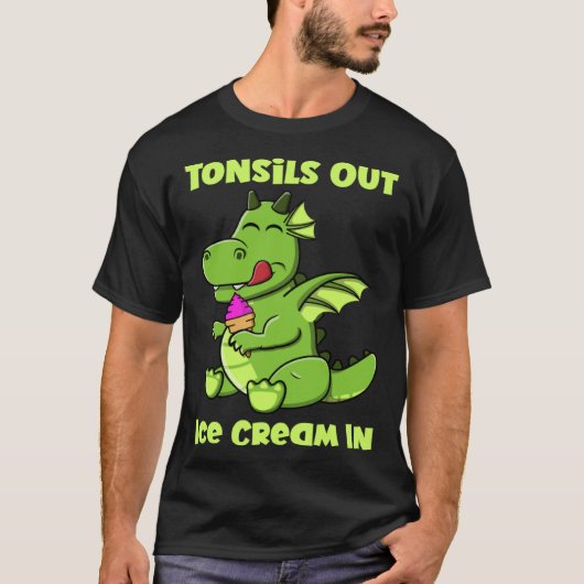 T-shirt Tonsils Sortir Tonsillectomie Récupération Tonsils (Devant)