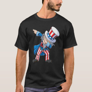 T-shirt Tonton Sam en dabbing 4 juillet Enfants Garçons Ho