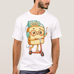 T-shirt Tony pain - scooter mignon