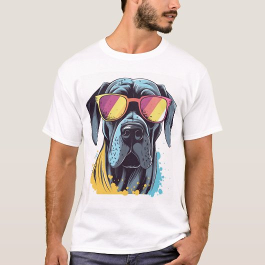 T-shirt Too Cool for Dog Days (Devant)