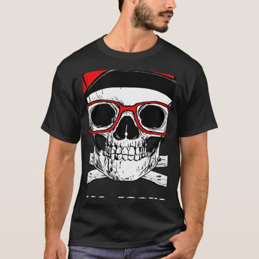 T-shirt Too Cool For School Back To School Skeleton Skull  (Devant)