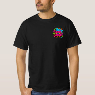 T-shirt Too Cool To Care — Men’s Bold Typography 