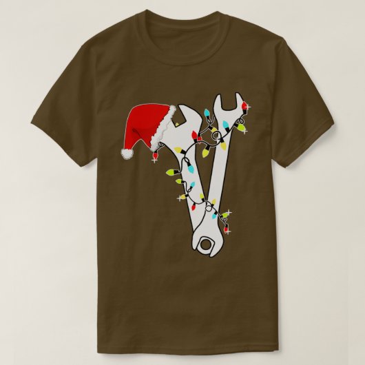 T-shirt Tool Wrench Technician Mechanic Engineer Christmas (Design devant)