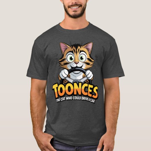 T-shirt Toonces - Le Chat de conduite (Devant)