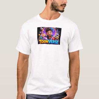 T-shirt ToonVerse – Personnages de dessins animés IA & Enf