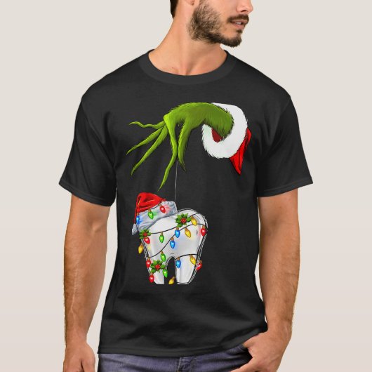 T-shirt Tooth Dentist Dental Istant Teeth Christmas Xmas H (Devant)