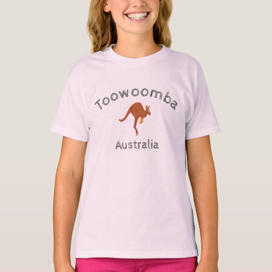 T-shirt Toowoomba Australie Kangaroo (Devant)