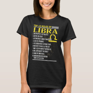 T-shirt Top 10 Rules Of Libra 23 sept - 23 oct Queen King