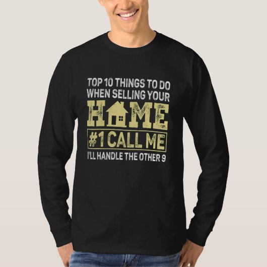 T-shirt Top 10 Things To Do When Selling Home Realtor Hous (Devant)