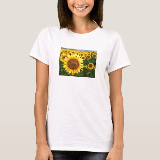 T-shirt Top des tournesols été femmes Spaghetti (Devant)