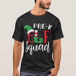 T-shirt Top Enseignant Pré K de l'Elfe de Noël