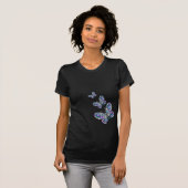 T-shirt Top femme des bijoux Rhestone papillon (Devant entier)