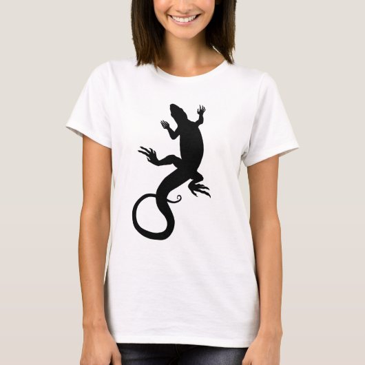 T-shirt Top femme Lizard Shirt Reptile Art féminin (Devant)