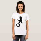 T-shirt Top femme Lizard Shirt Reptile Art féminin (Devant entier)