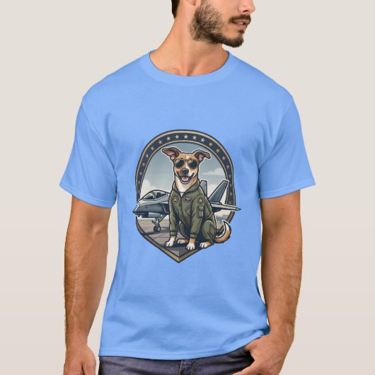 T-Shirt top gun chiot (Devant)