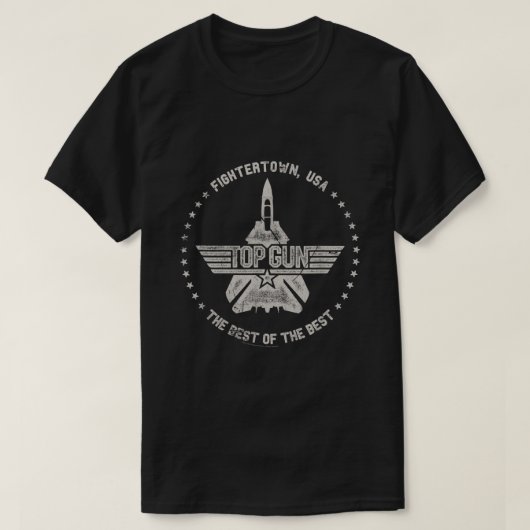 T-shirt Top Gun Fightertown USA Circle (Design devant)