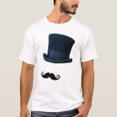 T-shirt Top Hat et Moustache (Devant)