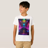 T-shirt **"Topaz Cyberpunk DMT Raver"** (Devant entier)
