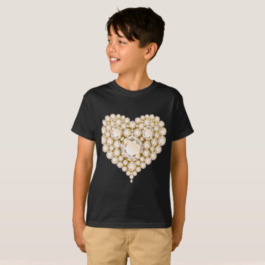 T-shirt Topaz Heart Gems (Devant entier)