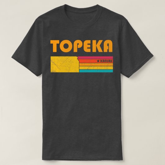 T-shirt Topeka Kansas Souvenir Vintage (Design devant)