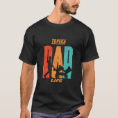 T-shirt Topeka Native Funny State Drapeau Papa Parent Baby (Devant)