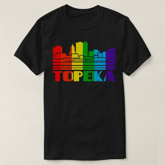 T-shirt Topeka Pride Topeka LGBT Gift LGBTQ Supporter Tee (Design devant)