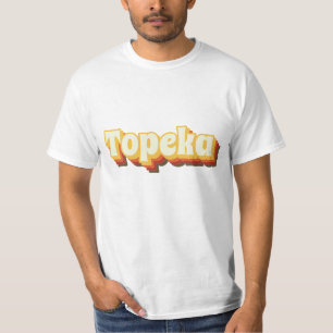 T-shirt Topeka Retro Texte Vintage